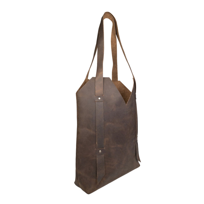 Riveted Tote Bag for Women with Shoulder Straps - Stockyard X 'The Leather Store'