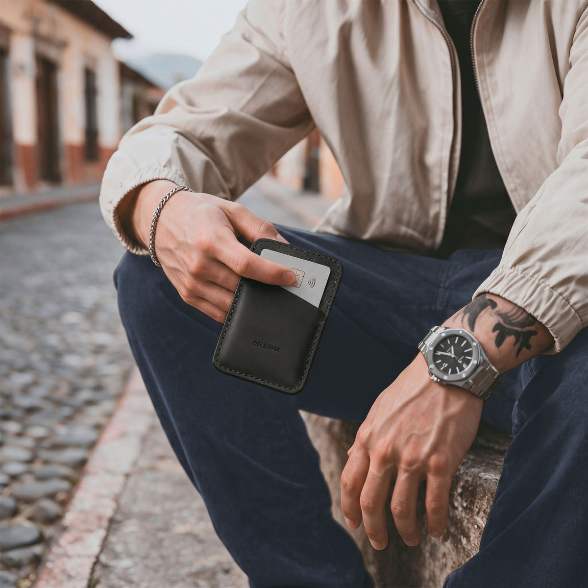 Minimalist Card Holder - Stockyard X 'The Leather Store'