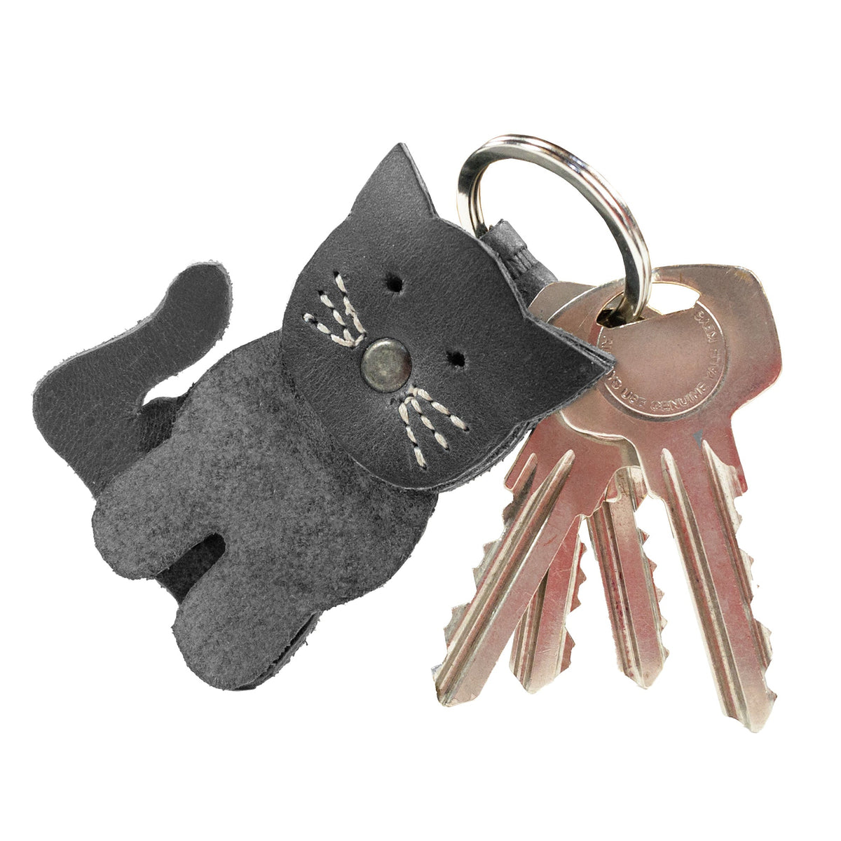 Cat Layered Keychain – StockyardX, The Leather Store