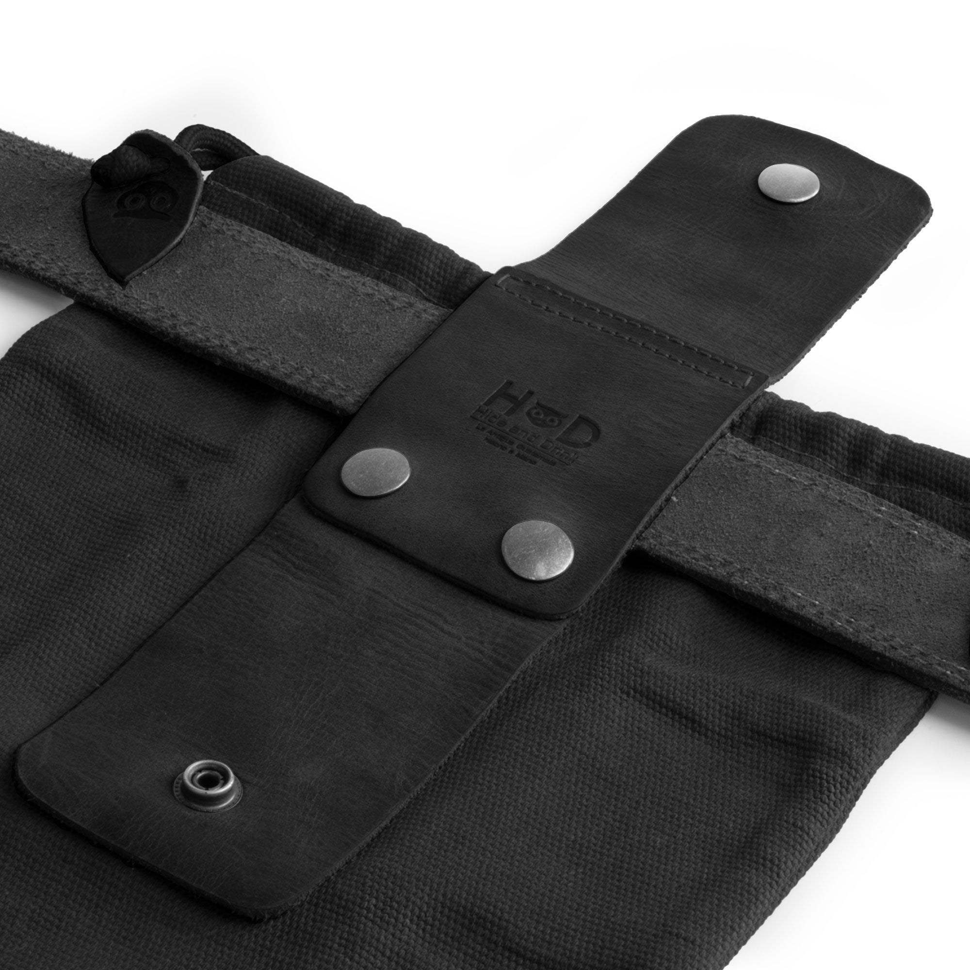Charcoal Black Waxed Canvas