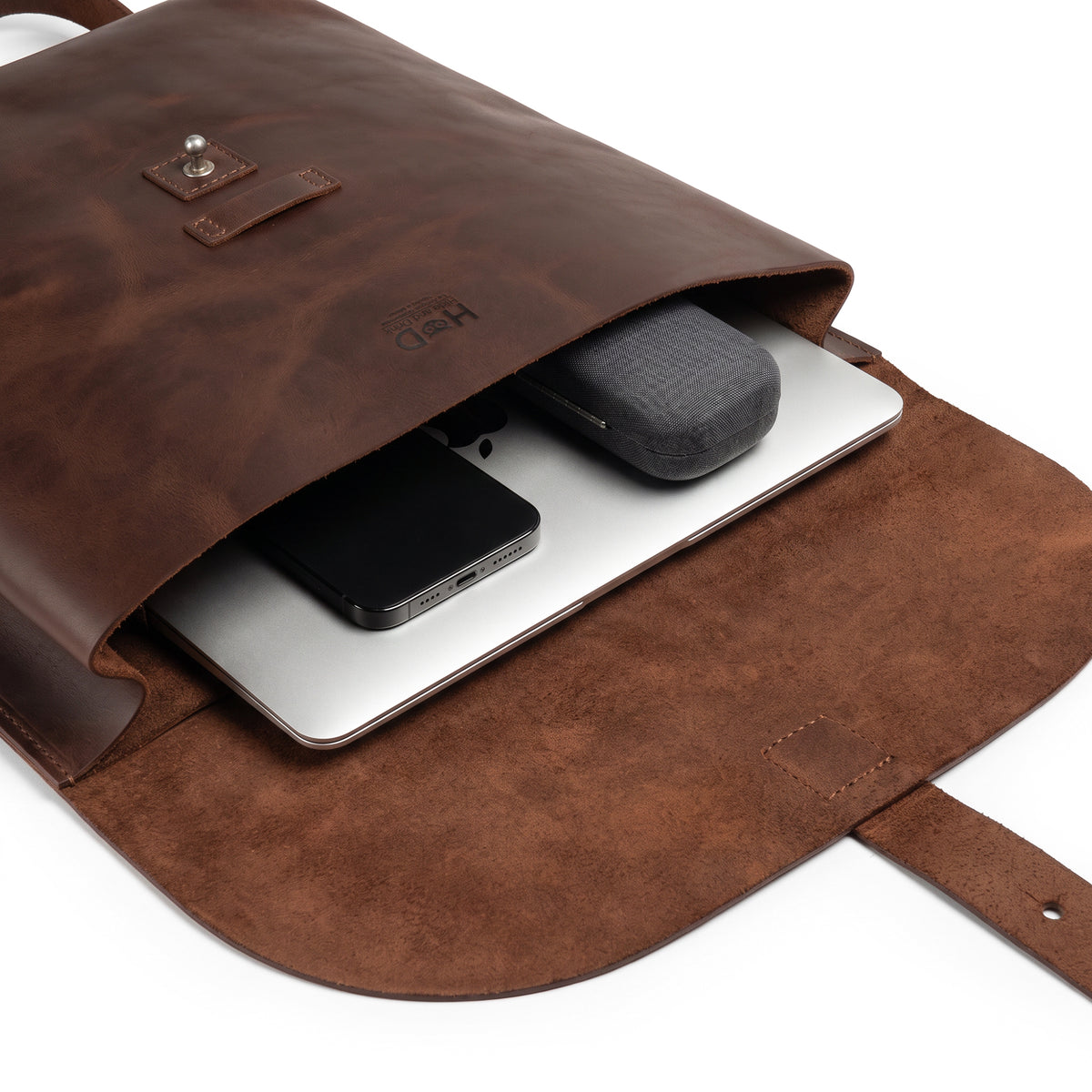 Rounded Laptop Backpack with Adjustable Straps