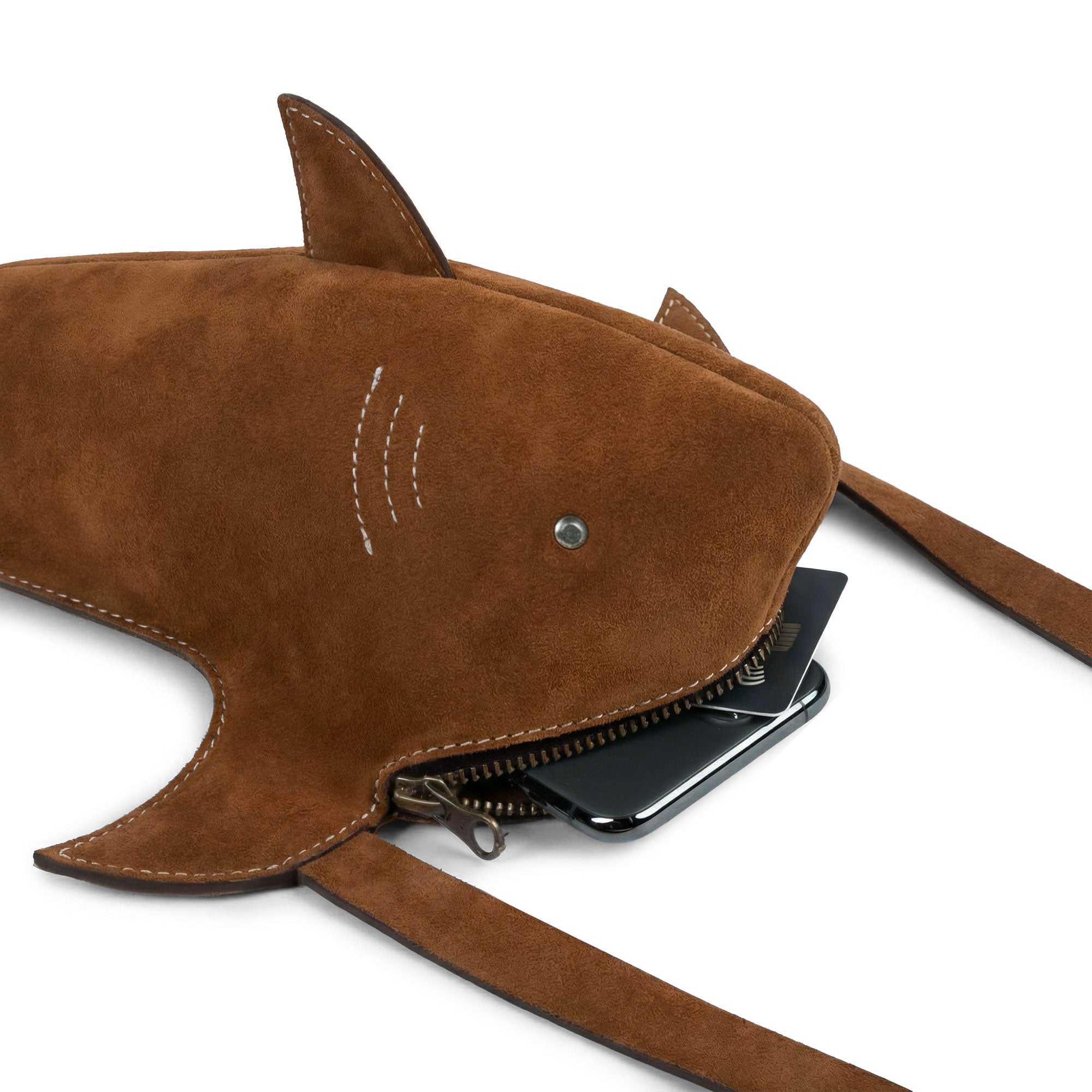 Shark-Shaped Shoulder Bag – StockyardX, The Leather Store