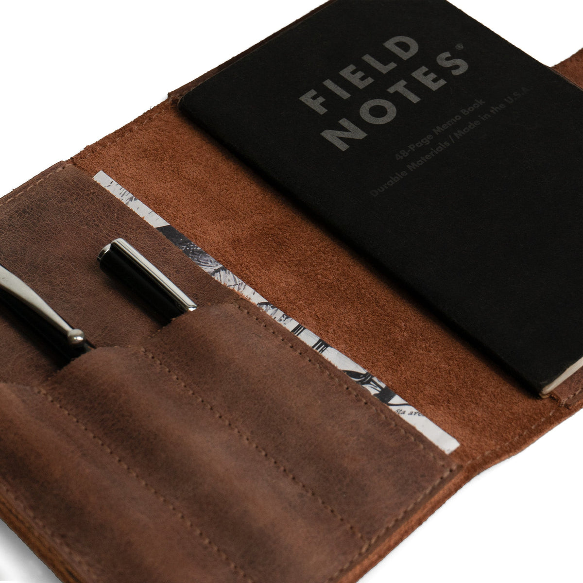 Field Notes Cover with Pen Slots – StockyardX, The Leather Store