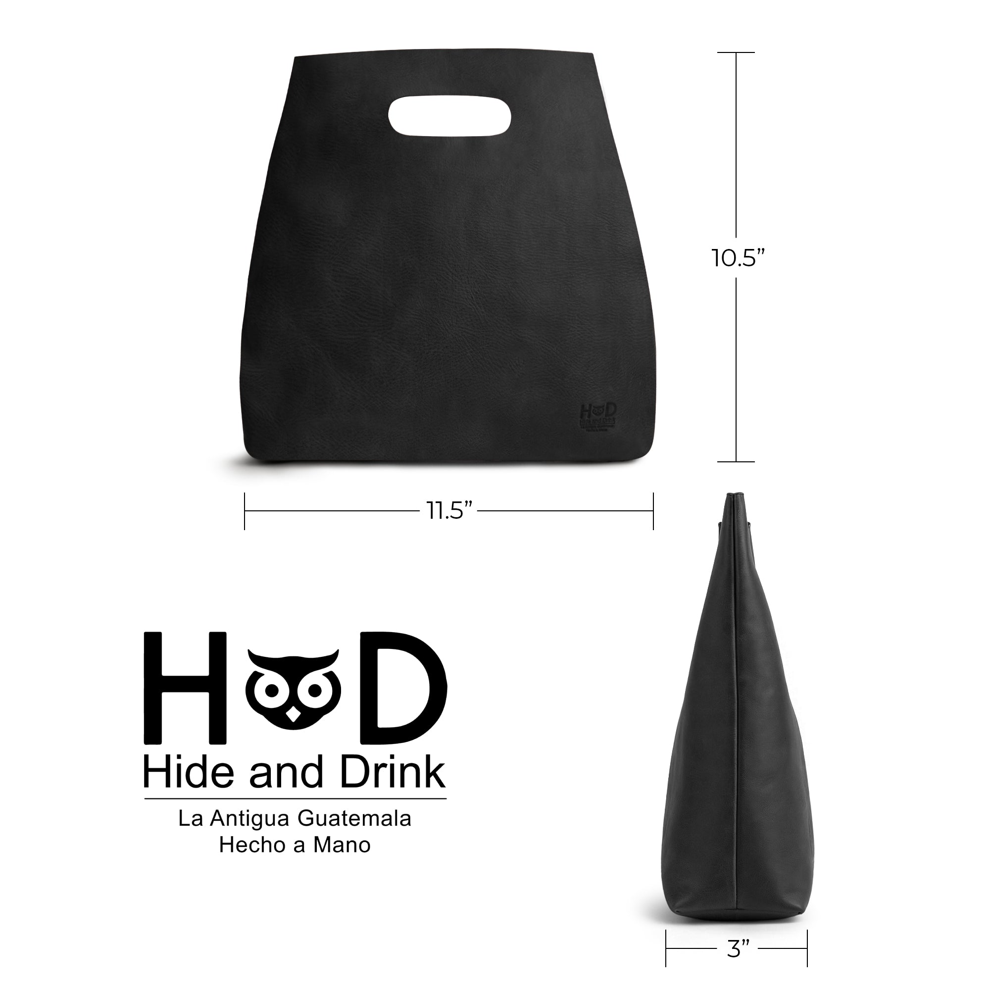 The Hide & Drink Minimalist Boho Handbag displayed alongside everyday items, highlighting its functionality. This rustic purse is perfect for all occasions, crafted from elite Full Grain Leather in La Antigua Guatemala & Oaxaca Mexico.