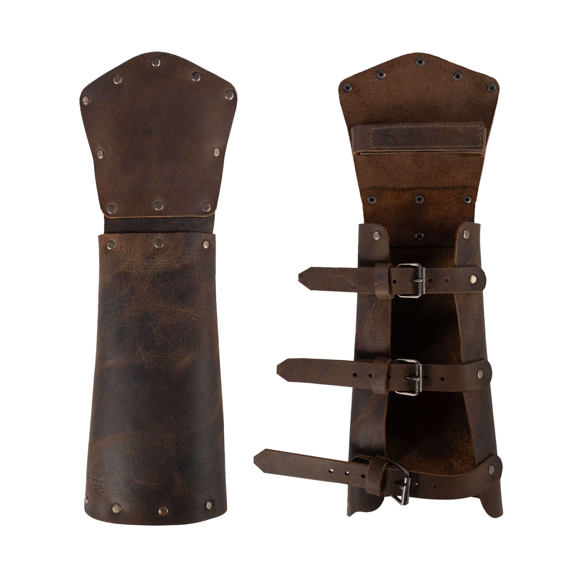 Riveted Bracer with Hand Protection - Stockyard X 'The Leather Store'