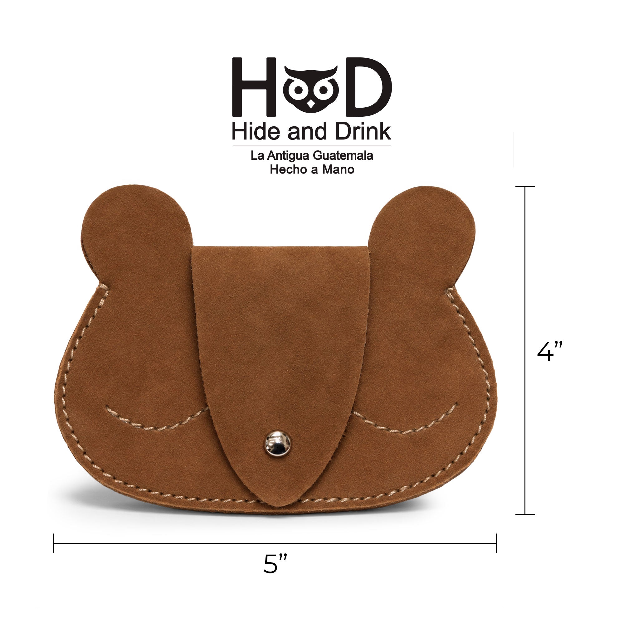 Sleepy Bear Coin Pouch - Stockyard X 'The Leather Store'