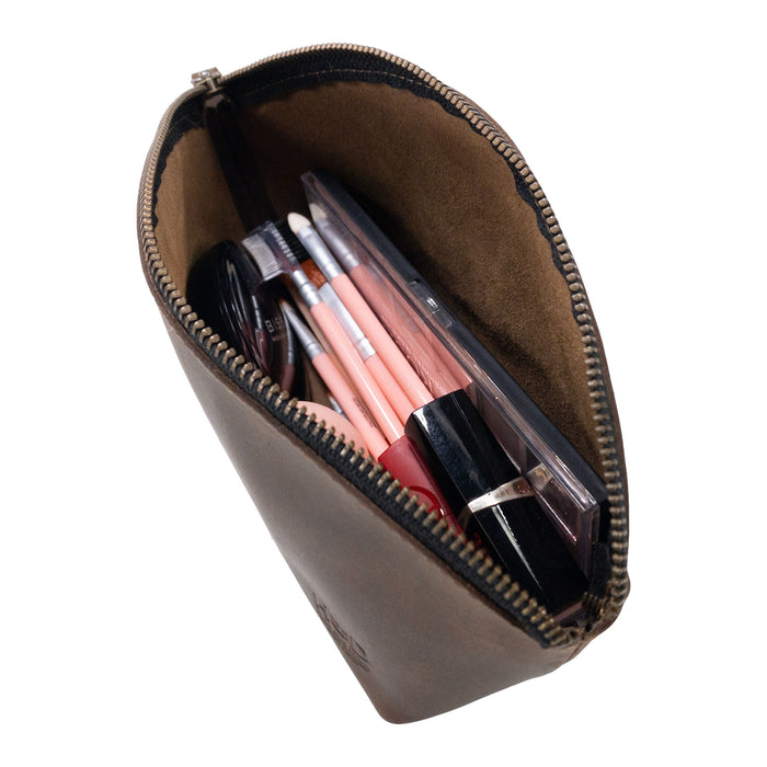 Makeup Bag with Wristlet - Stockyard X 'The Leather Store'