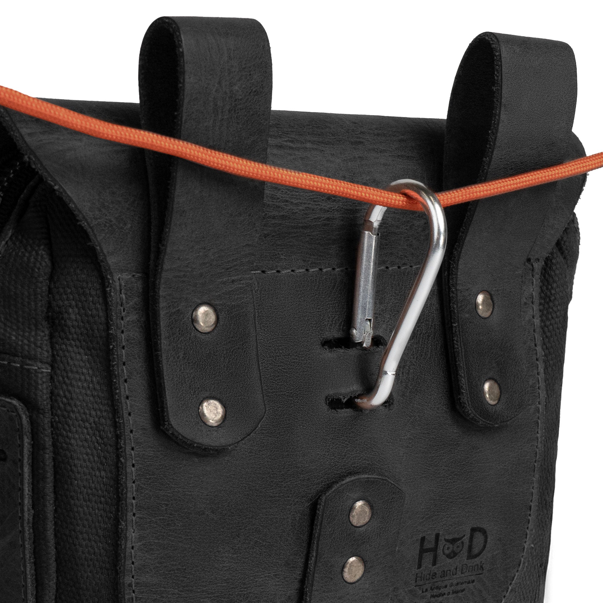 Detailed view of the Survival Camping Pouch by Hide & Drink showcasing its dimensions and artisan quality. Constructed from Water Resistant Waxed Canvas & Full Grain Leather, it's perfect for your survival kit or tools.