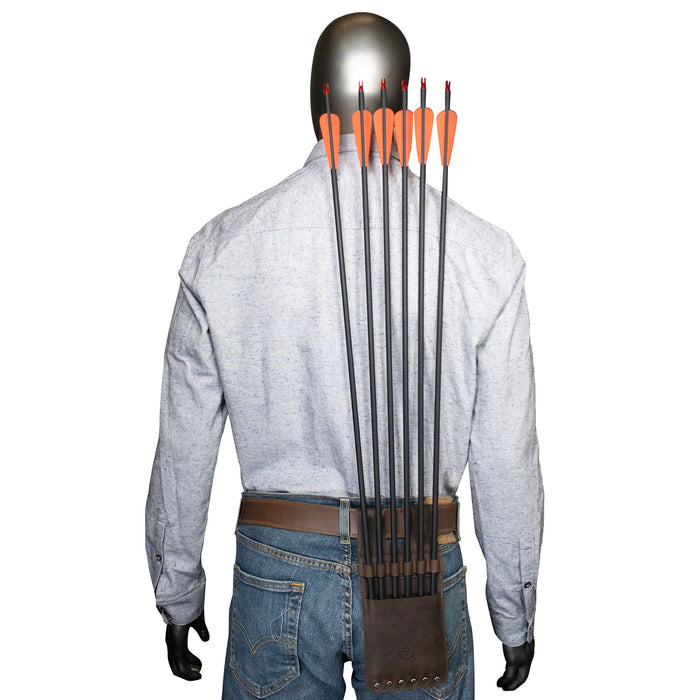 6 Arrow Back Quiver for Pocket - Stockyard X 'The Leather Store'