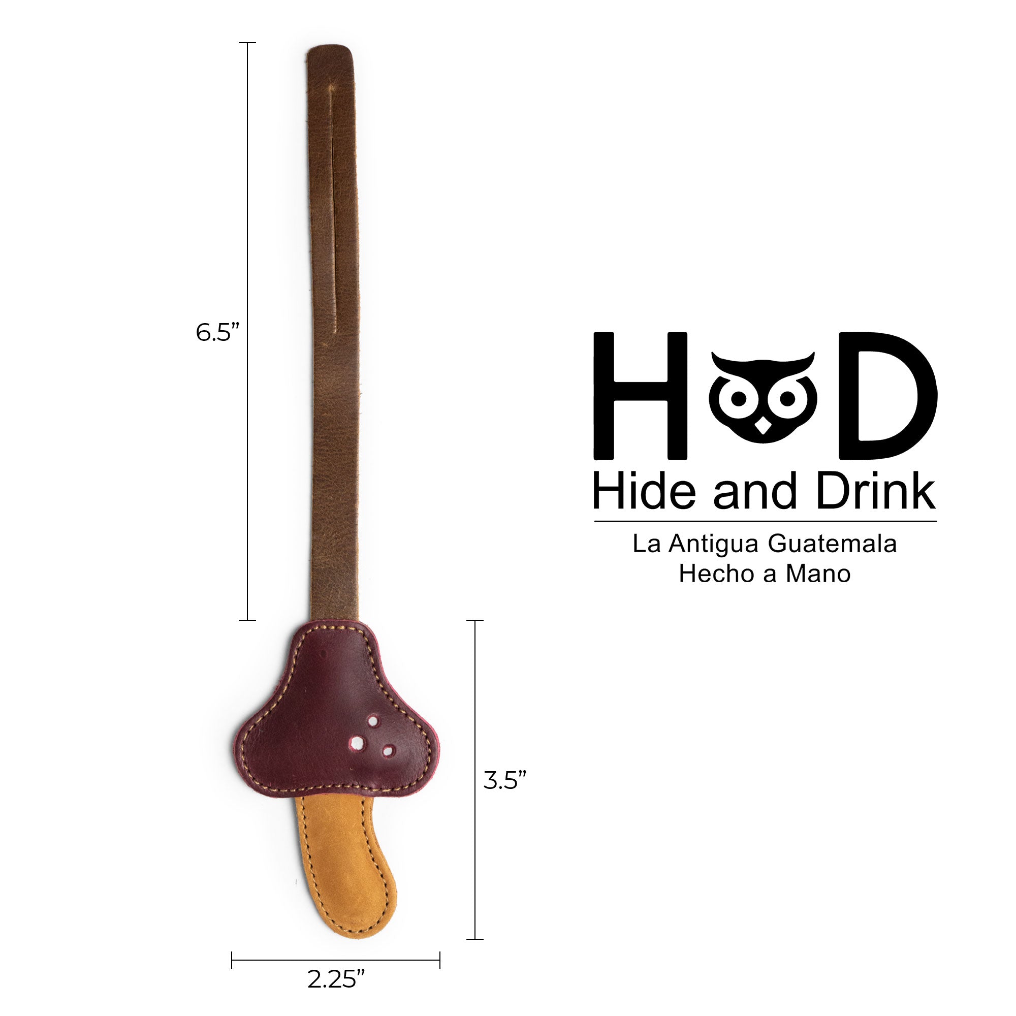 Hide & Drink Bag Charms illustrating dimensions for a delightful pineapple design. This charm for handbags is perfect as a purse charm for tote & backpacks, made with durable full grain leather. Signifying StockyardX's commitment to small batch production, each piece showcases hand cut, hand sewn craftsmanship and fire branding, handmade in La Antigua Guatemala & Oaxaca Mexico.