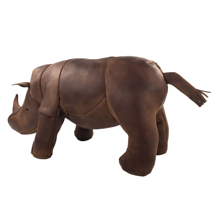 Stuffed Rhino Shape Statue - Stockyard X 'The Leather Store'