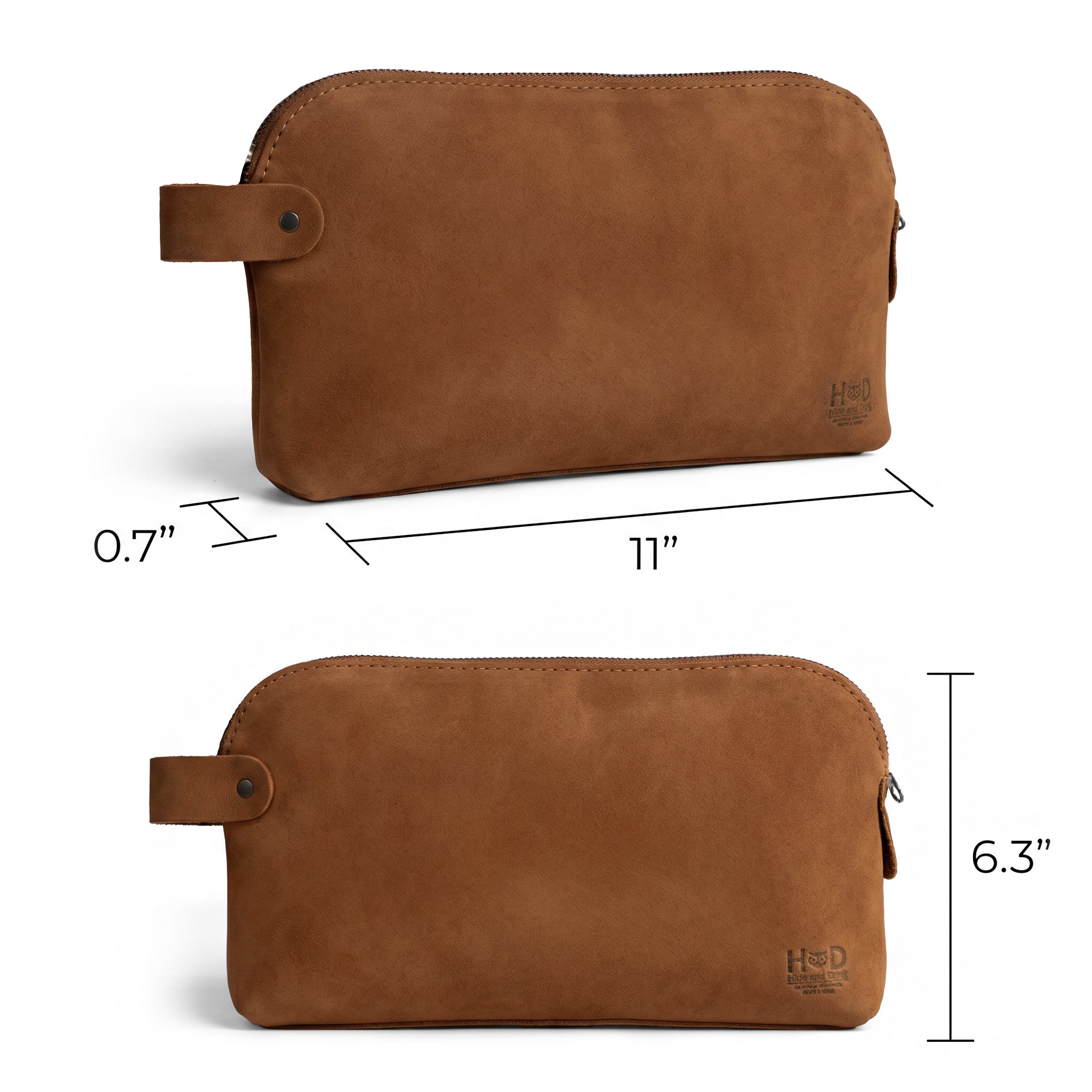 Showcasing the Dopp Kit Utility Bag by Hide & Drink, featuring a rugged and durable design. This all-purpose Dopp Kit Utility Bag is perfect for cords & chargers, made with fire branded artisan techniques from full grain leather and hand sewn for quality, handmade in La Antigua Guatemala & Oaxaca Mexico.