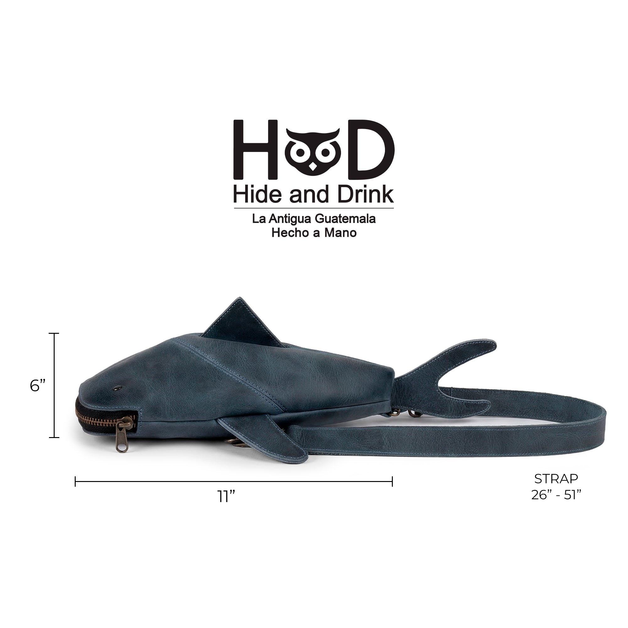 Leather Shark Crossbody Bag – StockyardX, The Leather Store