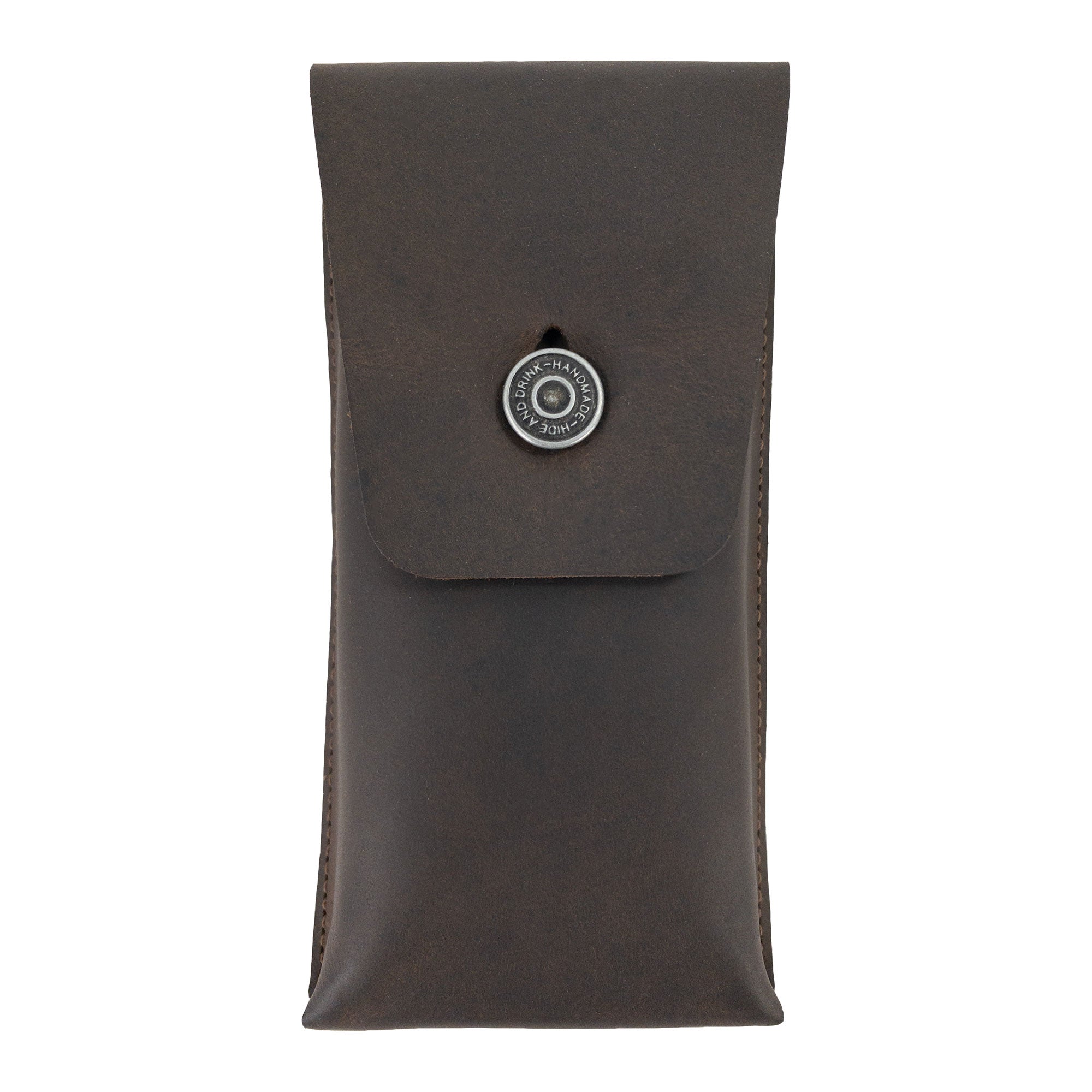 Rectangular Pencil Case with Button Closure - Stockyard X 'The Leather Store'