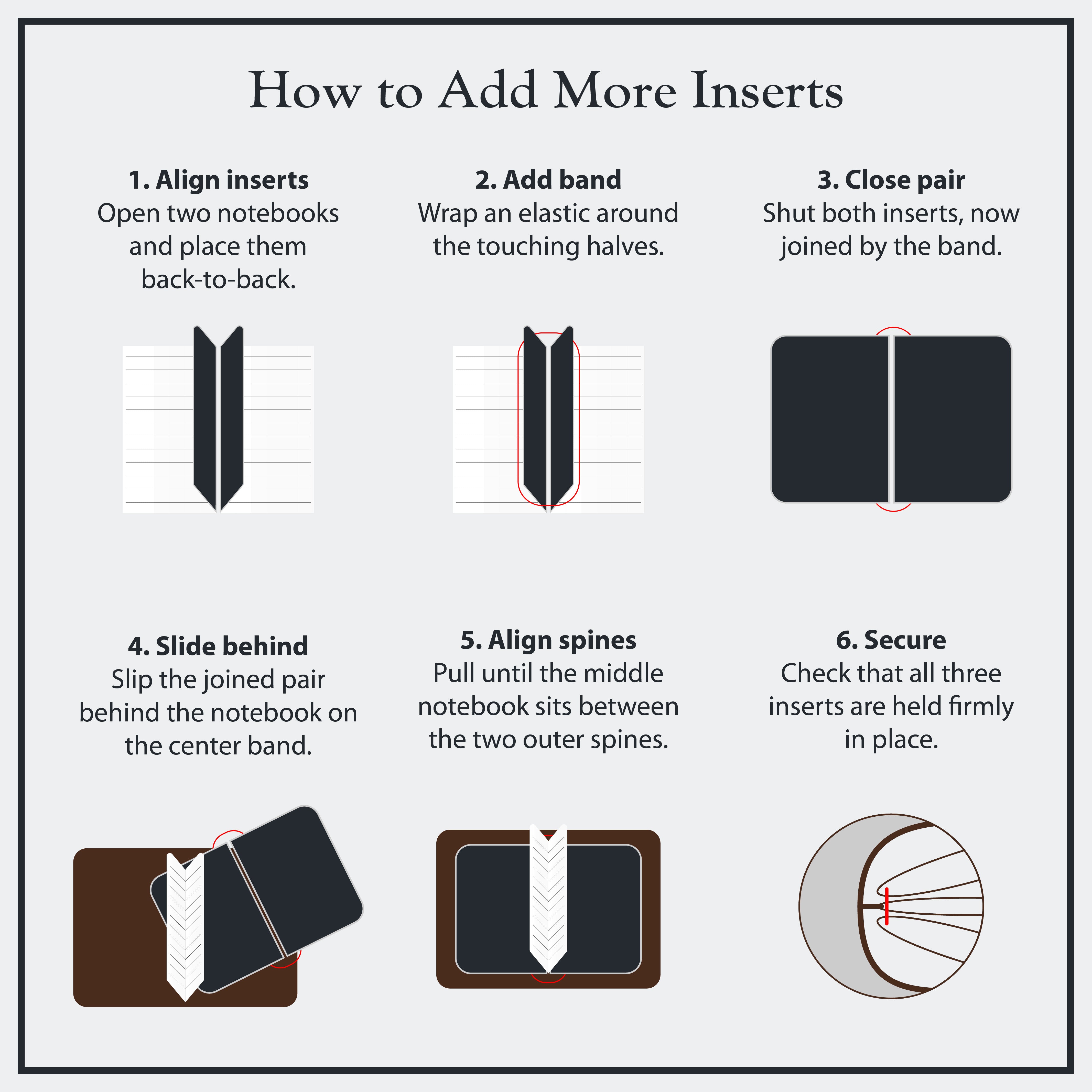 Refillable Cover for A5 Notebooks (5.75 x 8.25 in.)