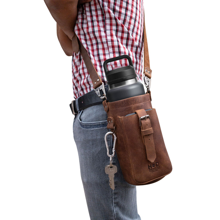 Hiker Bottle Pouch - Stockyard X 'The Leather Store'