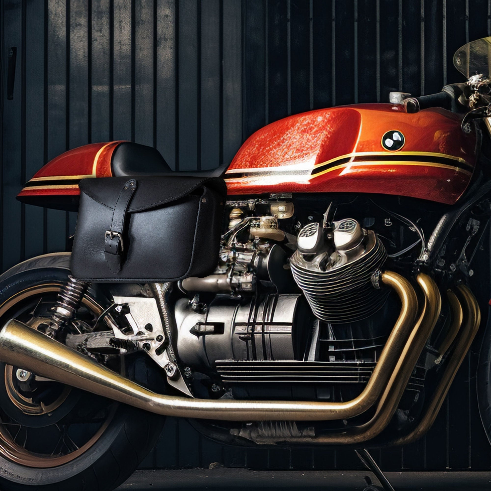 Motorcycle Saddle Bag - Stockyard X 'The Leather Store'