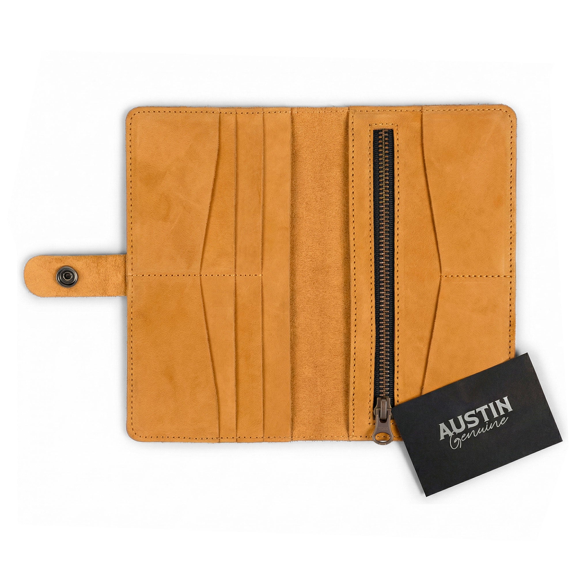 The Lamar Long Bifold Wallet – StockyardX, The Leather Store
