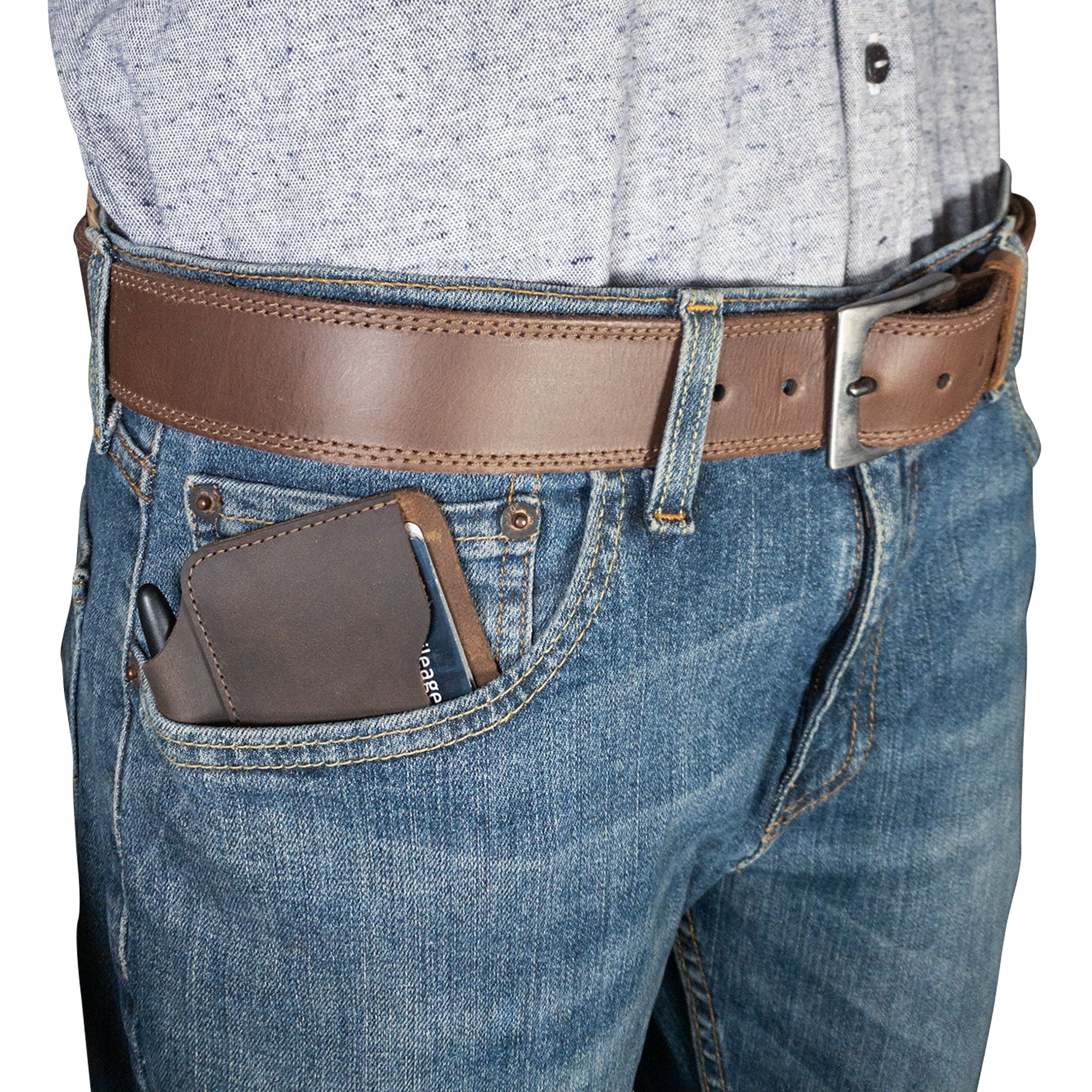 Tactical Small Sleeve for Cards and Space Pen - Stockyard X 'The Leather Store'