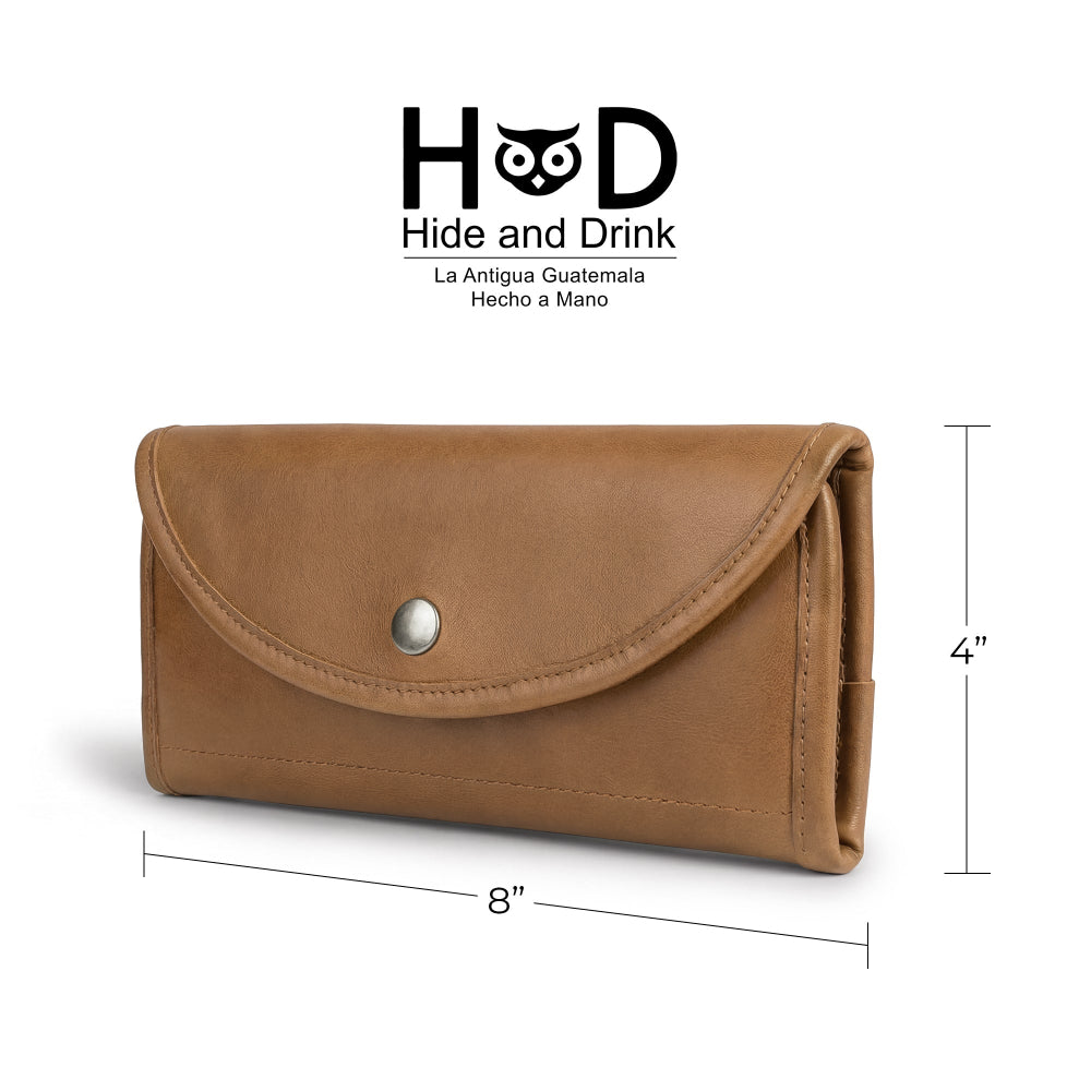 Single Snap Zippered Wallet