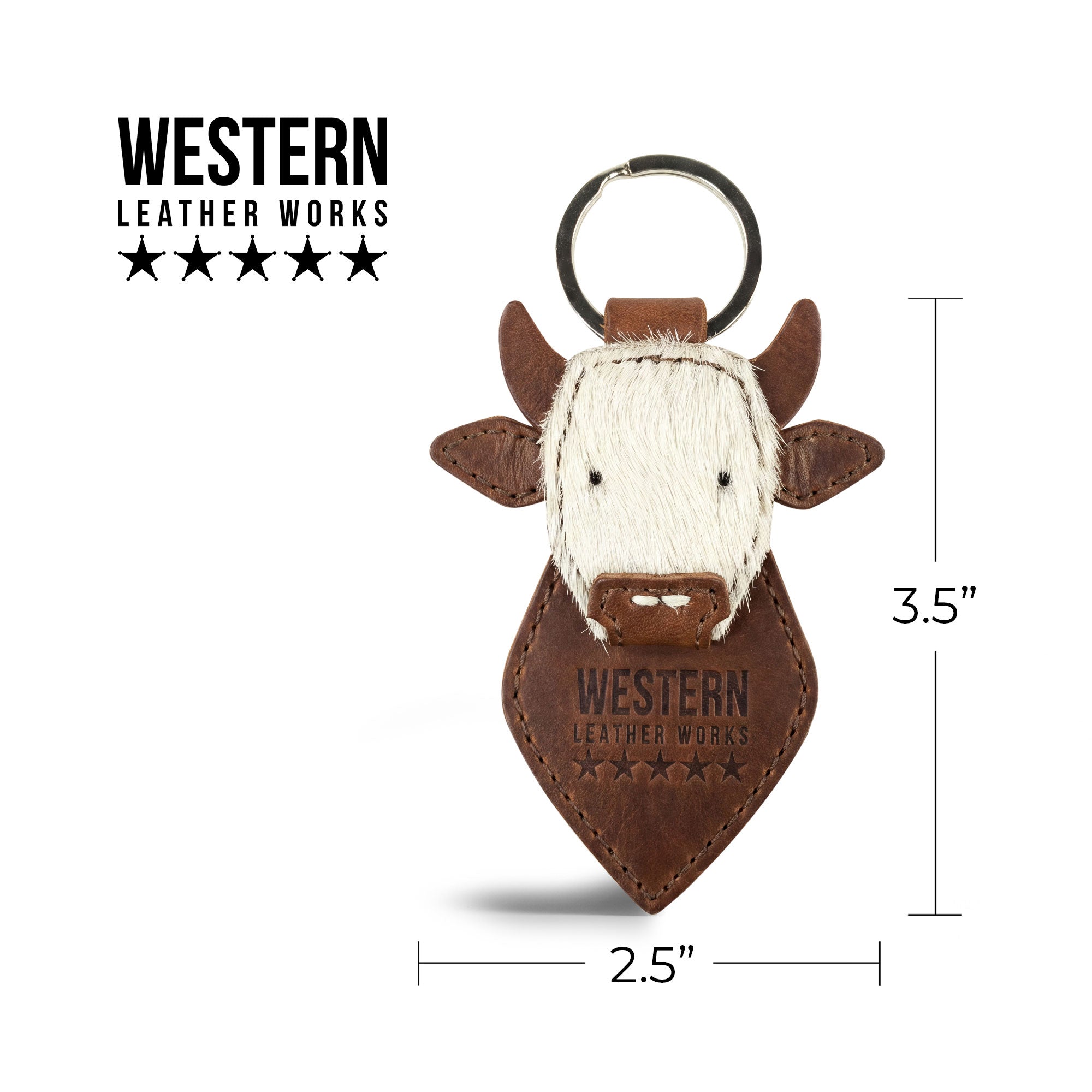 Cow Head Keychain