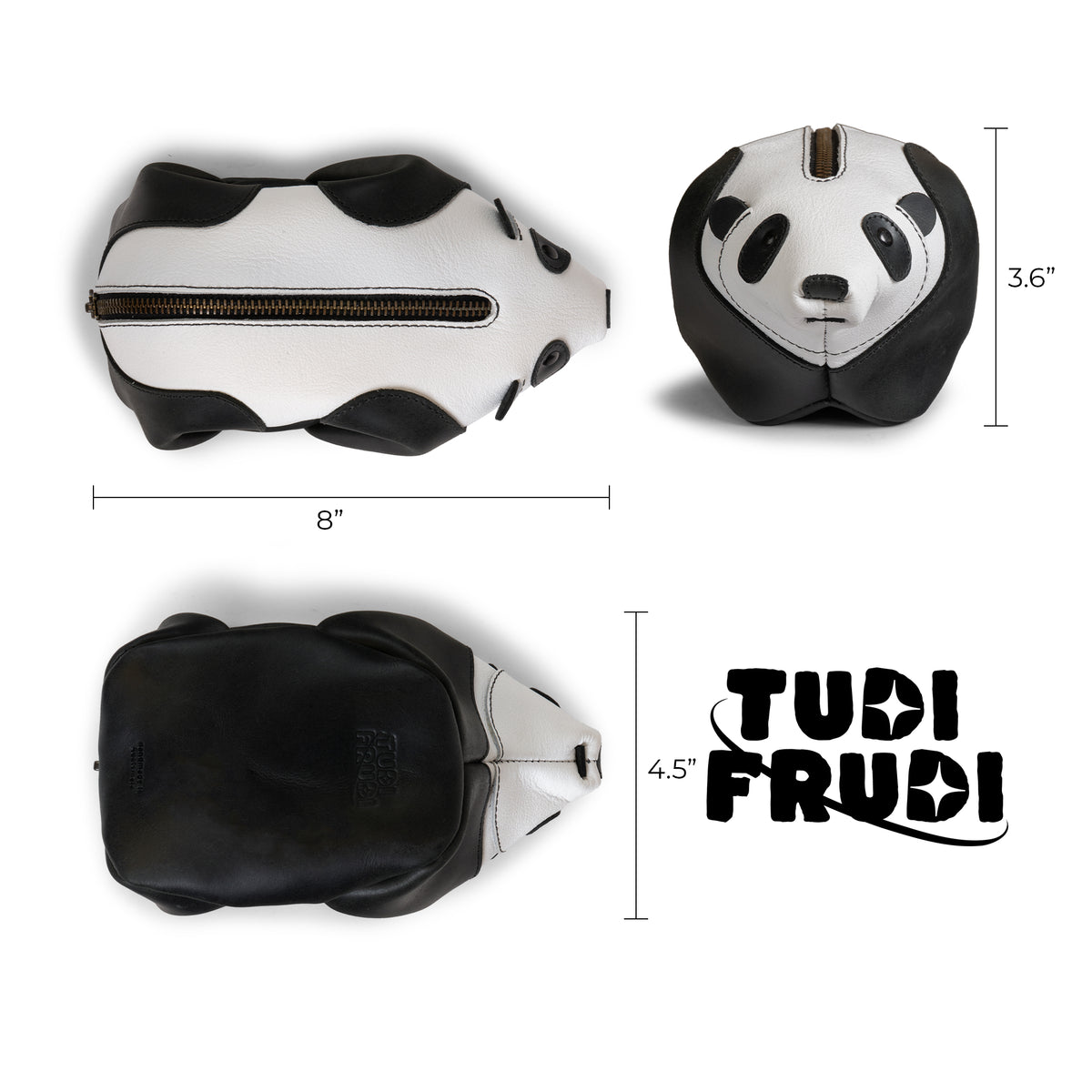 Leather Panda Pouch