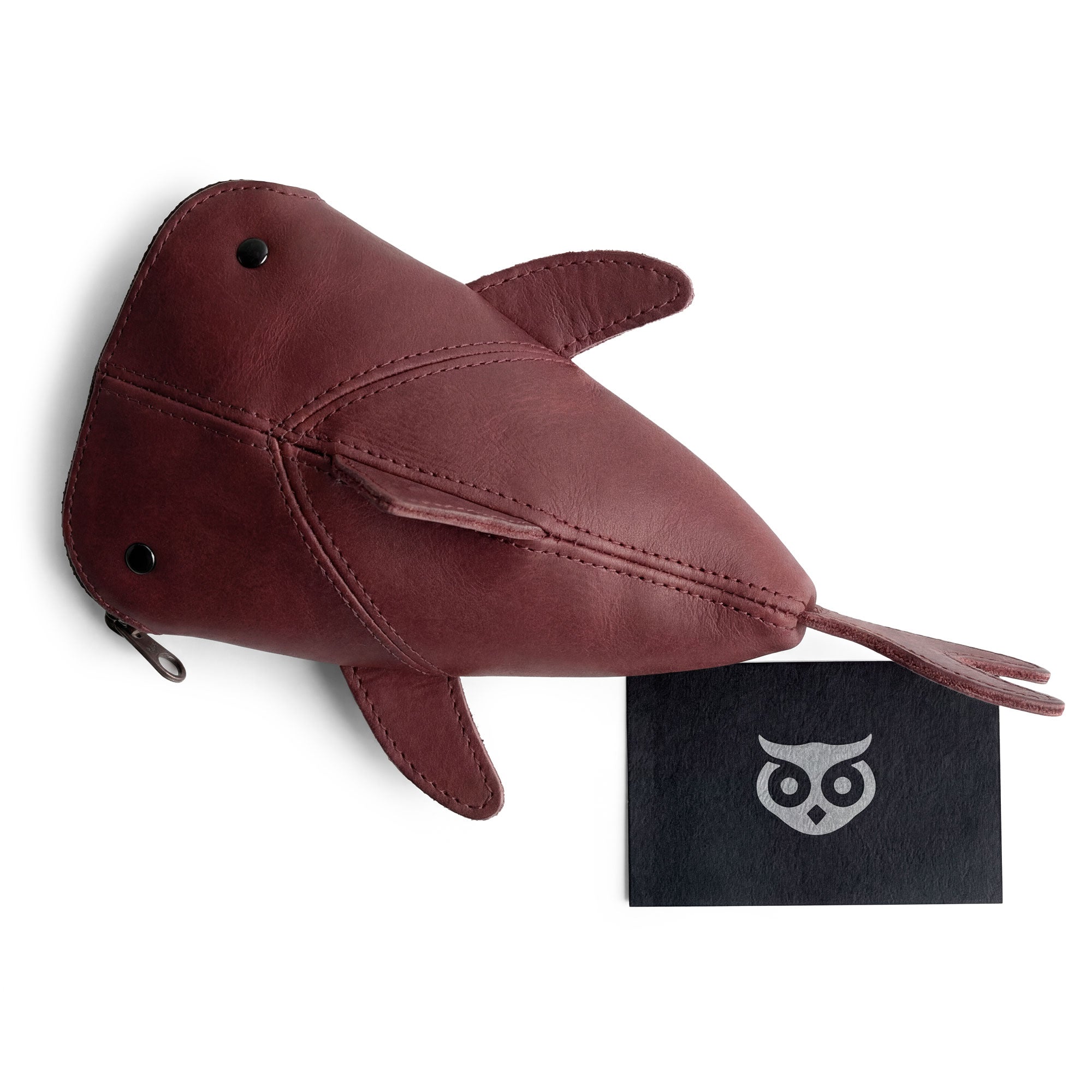 Leather Shark Pouch