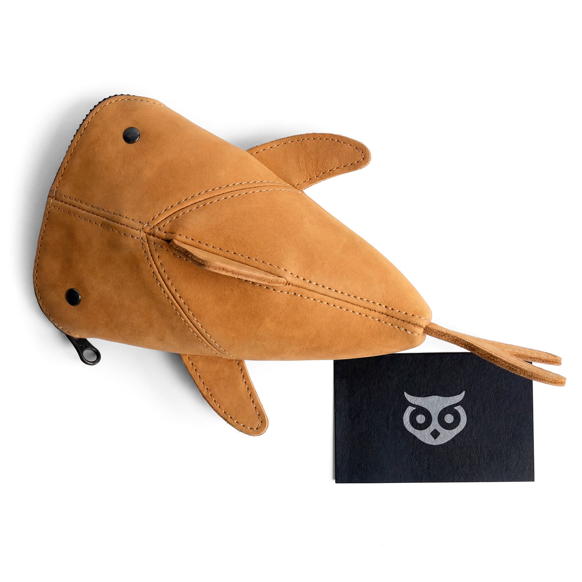 Leather Shark Pouch