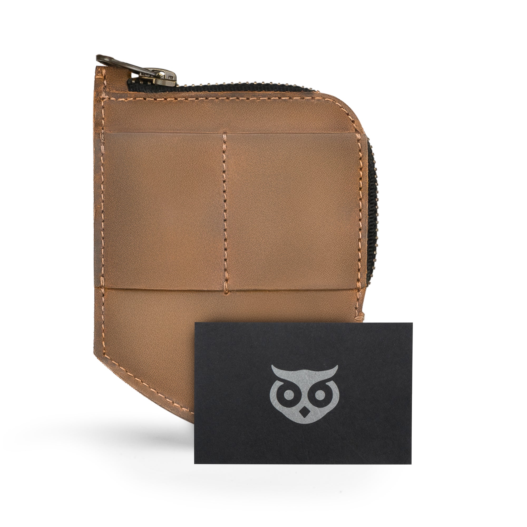 Hide & Drink EDC Pocket Wallet with detailed craftsmanship visible, highlighting the artisan approach to small batch production for ultimate quality.