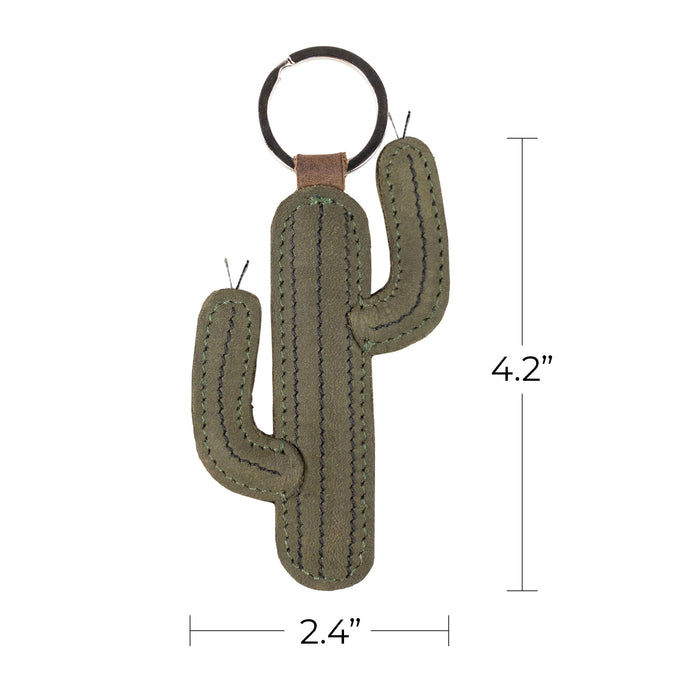 Cactus Keychain - Stockyard X 'The Leather Store'