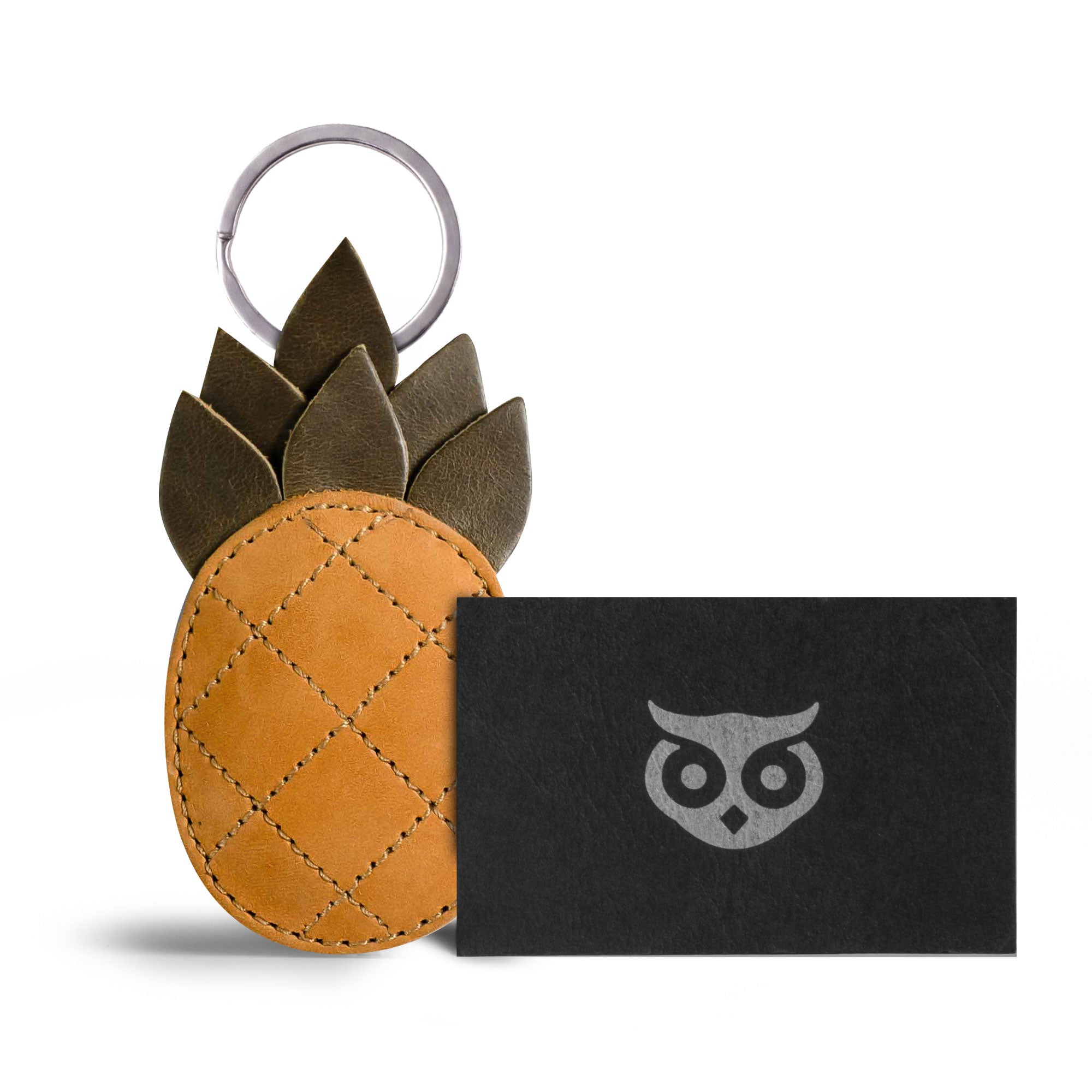 Pineapple Keychain - Artisan Leather Accessory – StockyardX, The