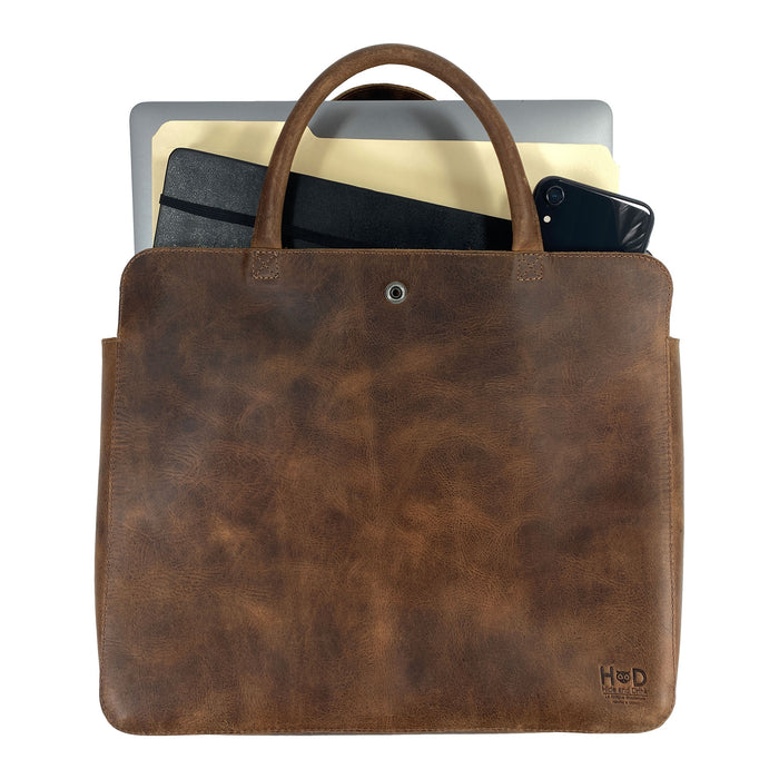 Vintage Portfolio with Snap for 13" MacBook Air - Stockyard X 'The Leather Store'