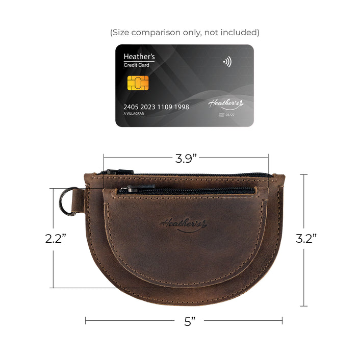 Semi-Circular Double Wallet - Stockyard X 'The Leather Store'