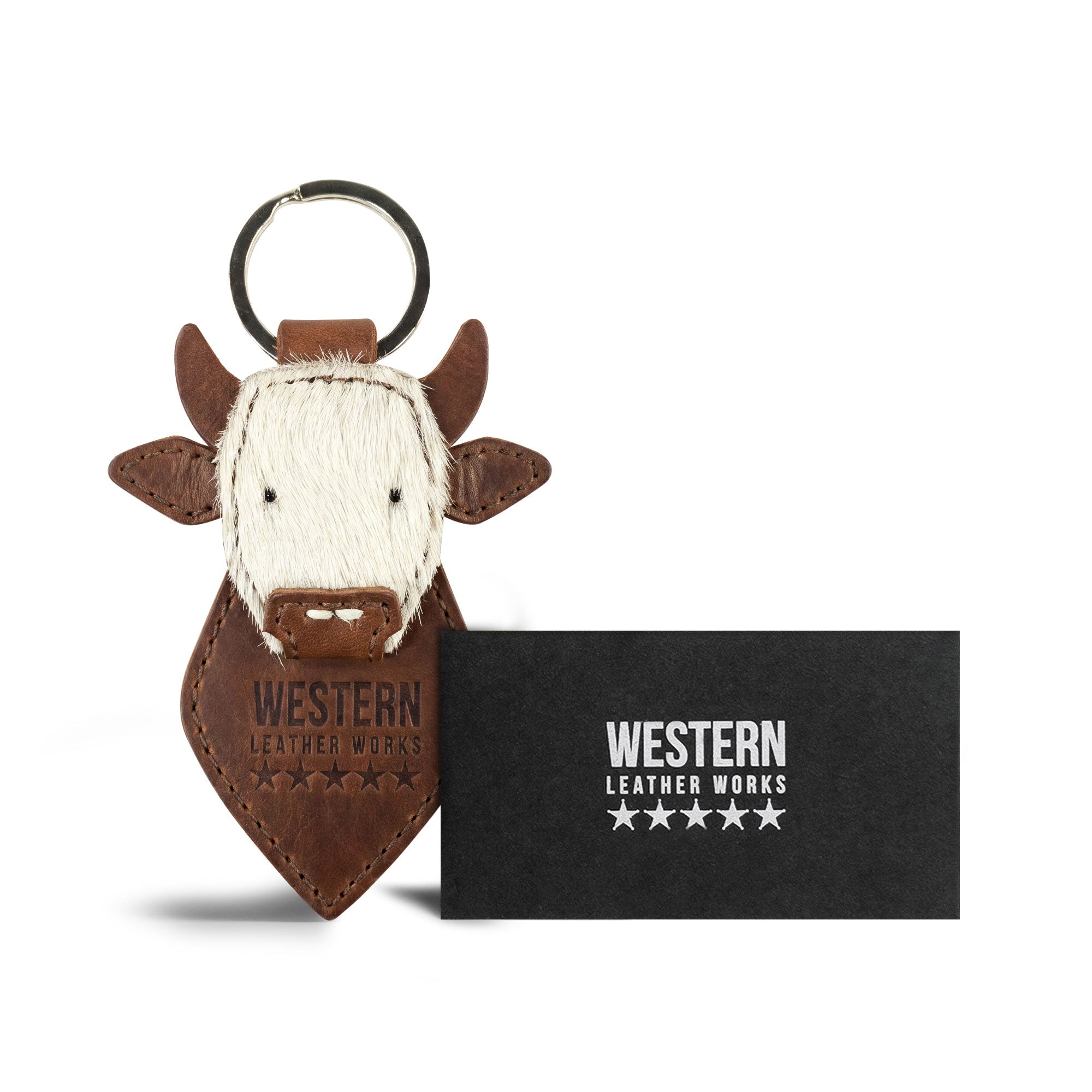 Cow Head Keychain