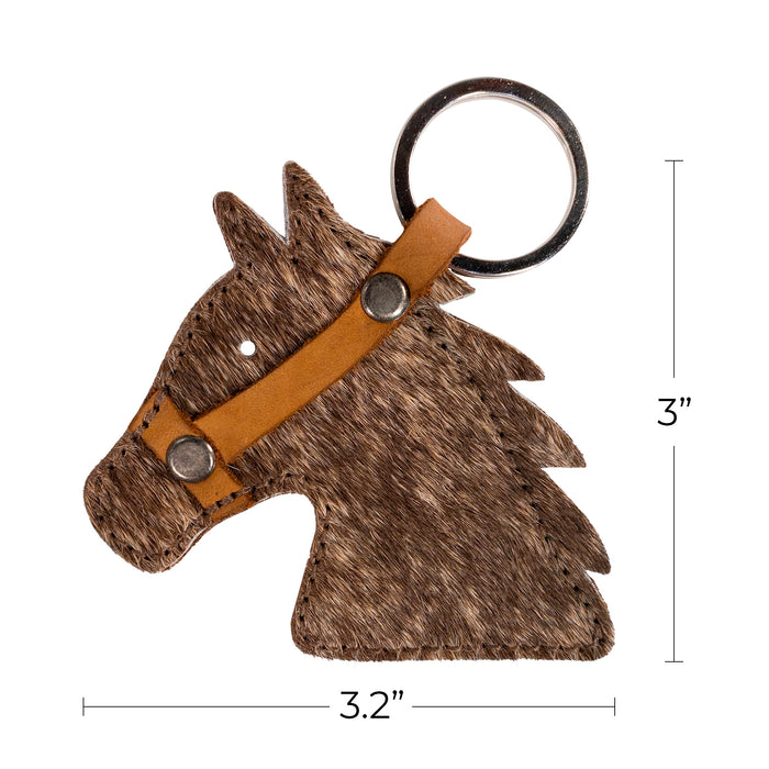 Cowboy Stallion Head Keychain - Stockyard X 'The Leather Store'