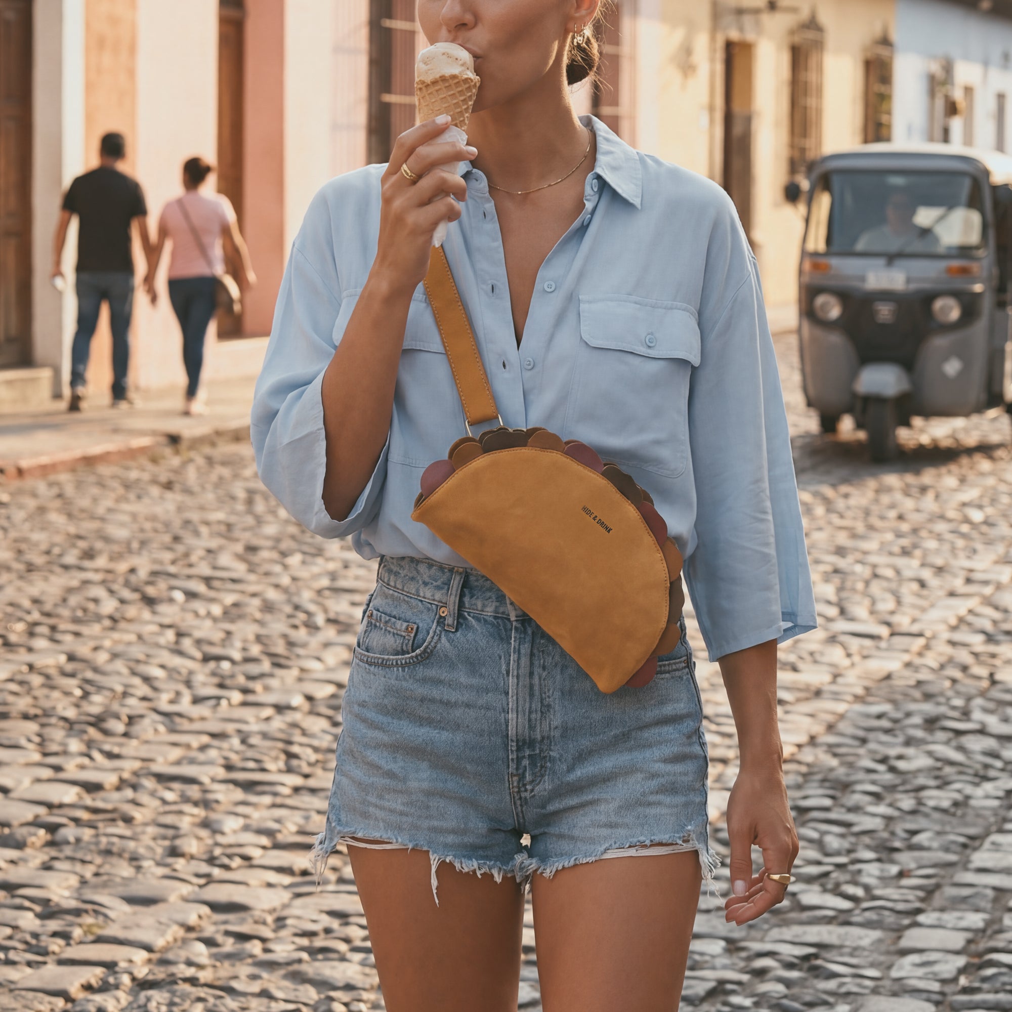 Taco-Shaped Crossbody Bag – StockyardX, The Leather Store