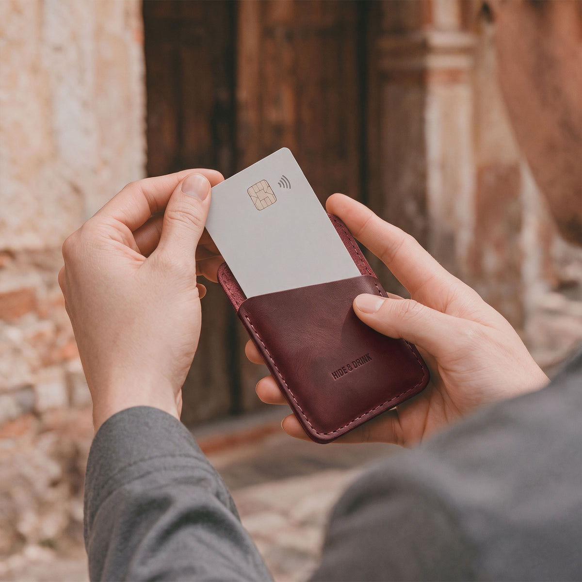 Minimalist Card Holder - Stockyard X 'The Leather Store'