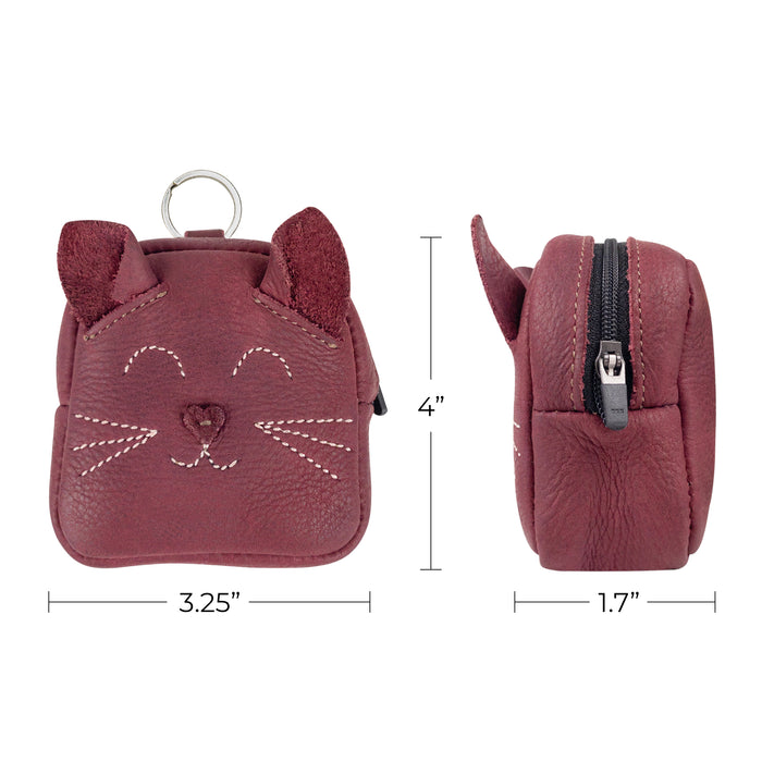 Cat-Shaped Mini Backpack Pouch