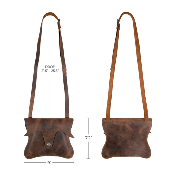 Leaf-Shaped Shoulder Bag