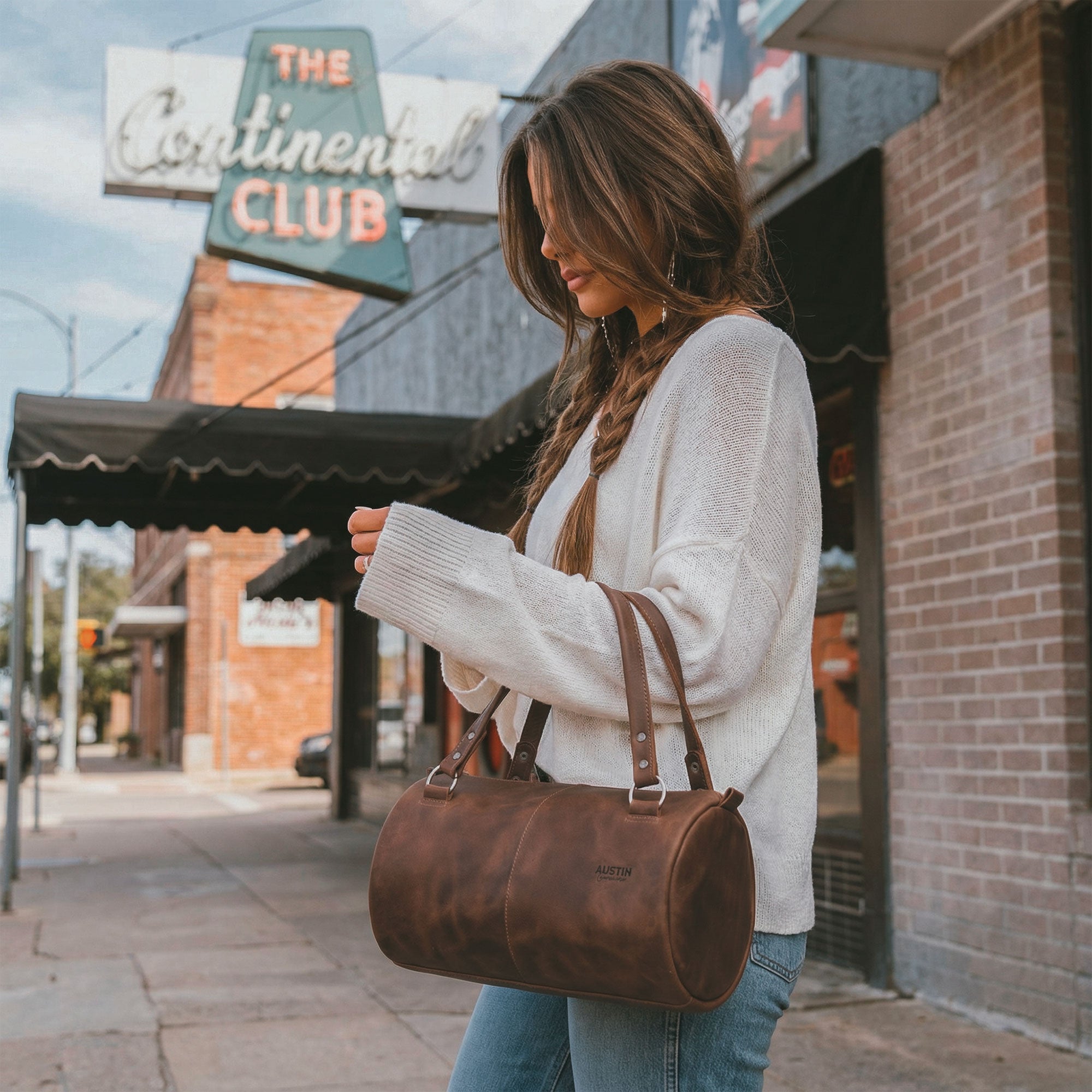 The Rosedale Mini Duffle Bag Handbag – StockyardX, The Leather Store