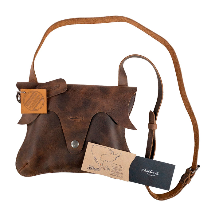 Leaf-Shaped Shoulder Bag - Stockyard X 'The Leather Store'