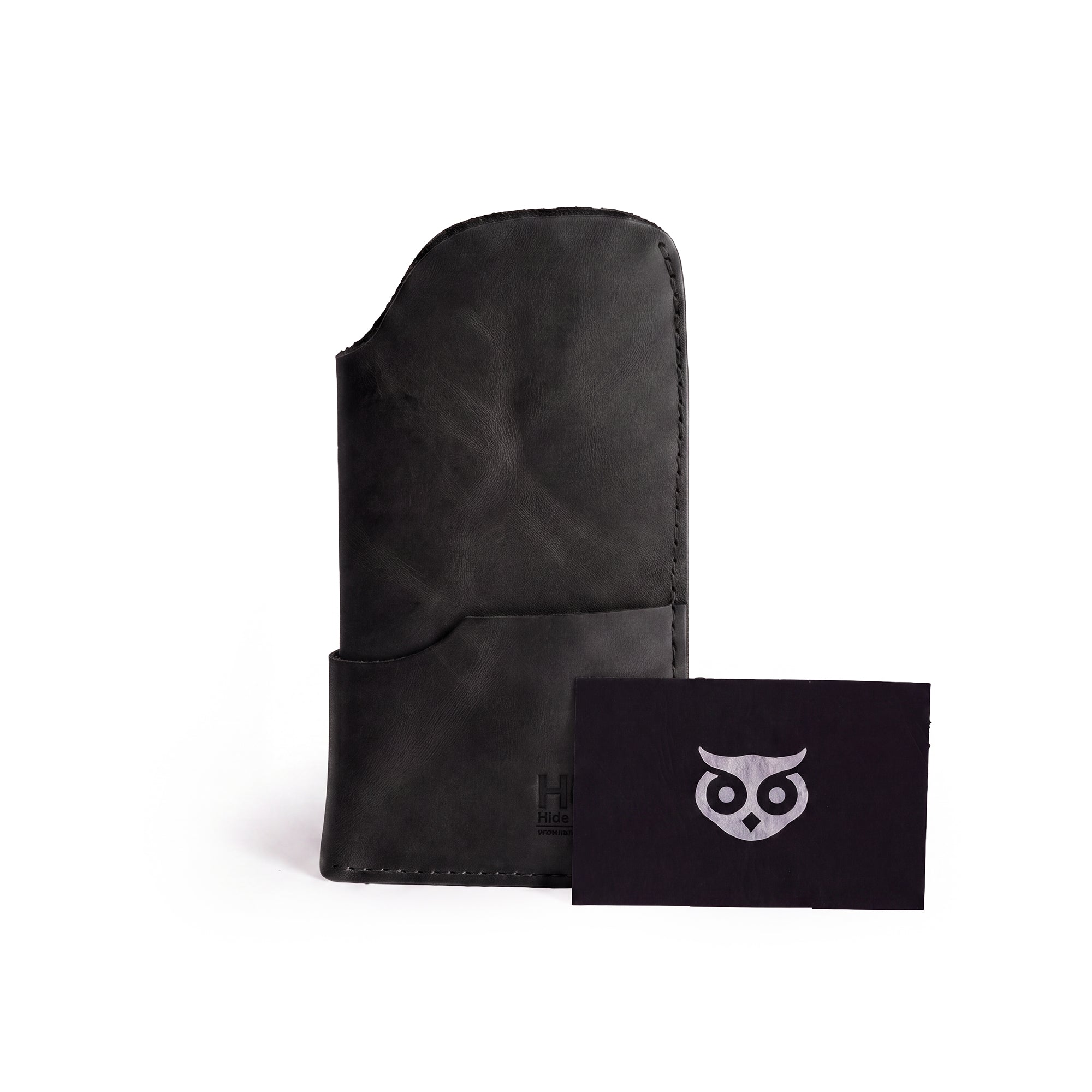 The Hide & Drink Sunglass Case & Wallet in a protective stance, designed for convenience. This Rustic Sunglasses Case & Wallet features Full Grain Leather artistry, serving as an essential glasses protector for travel, embroidered with artisan ethos from La Antigua Guatemala & Oaxaca Mexico.