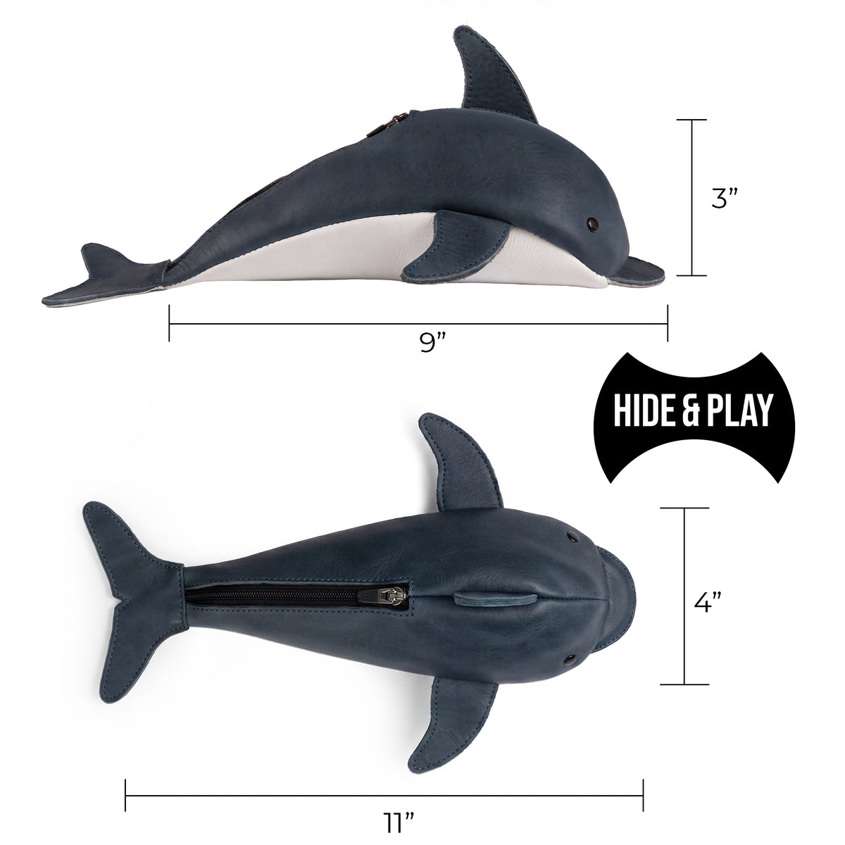 Leather Dolphin Pouch