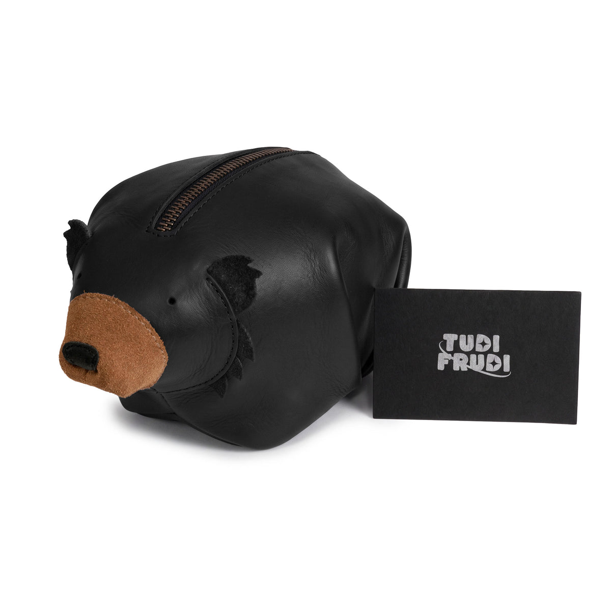 Leather Black Bear Pouch