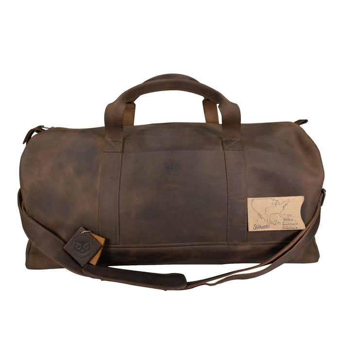Luggage Duffle Bag with Shoulder Strap - Stockyard X 'The Leather Store'