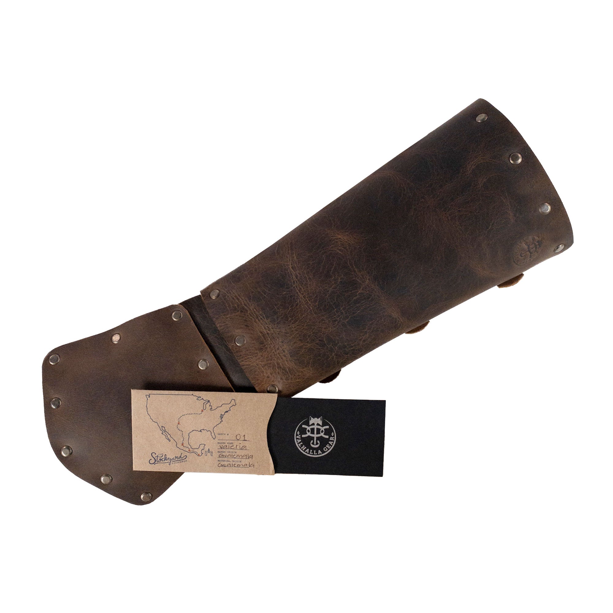 Riveted Bracer with Hand Protection - Stockyard X 'The Leather Store'