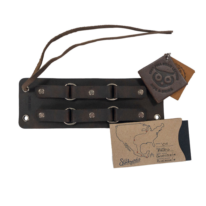 Adjustable 4 Ring Cuff - Stockyard X 'The Leather Store'