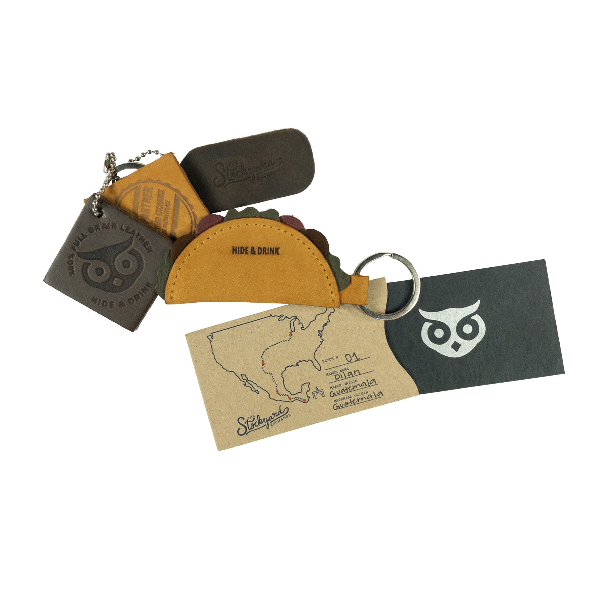 Taco Keychain - Stockyard X 'The Leather Store'