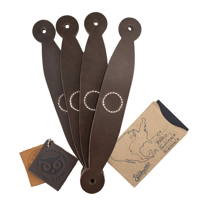 Rounded Drawer Handles (4 Pack) - Stockyard X 'The Leather Store'