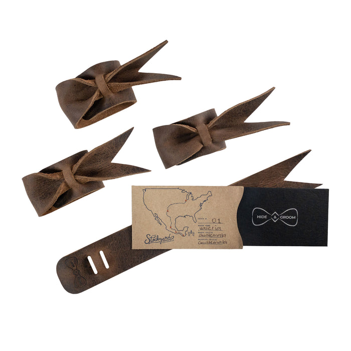Set of 4 Napkin Rings for Weddings - Stockyard X 'The Leather Store'